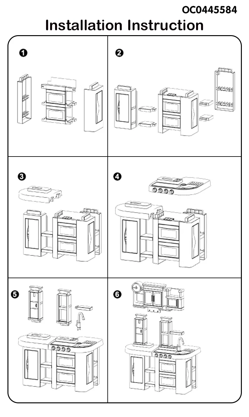 Wholesale Children Big Size Cooking Luxury Plastic Children House Play Kitchen Toys Gift Sets for Kids with Light Music