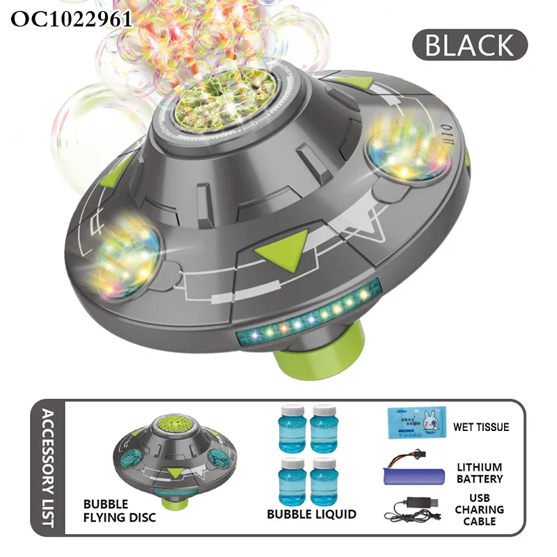 Kids Wholesale 32 Hole LED Light up Novelty Funny Toys Spinning Top Soap Electric Bubble Machine