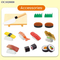 Wholesale Kids Pretend Play Mini Food Cognitive Education Sushi Model for Cutting Children's Plastic Kitchen Toy