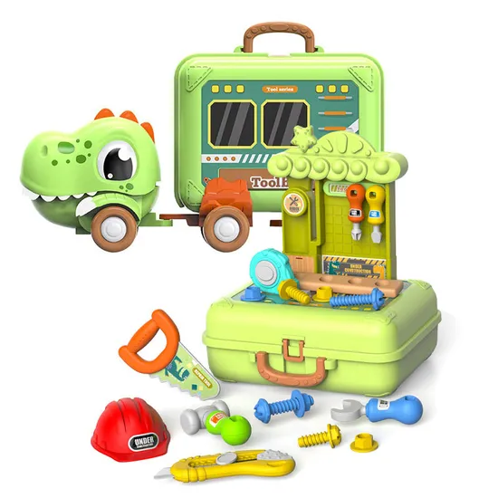 Dinosaur Truck Storage Children's Drill Machine Set Hand Tools Toys Box