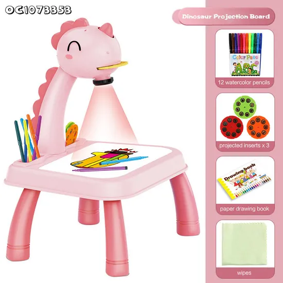 Plastic Light Giraffe Drawing Smart Electriclearning Drawing Montessori Educational Toys for Kids