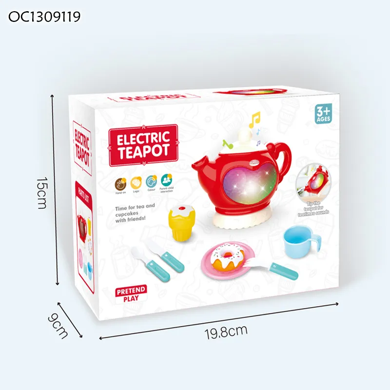 Wholesale Afternoon Tea Cup Pretend Play Set Kitchen Children Kids Tea Electrical Toy