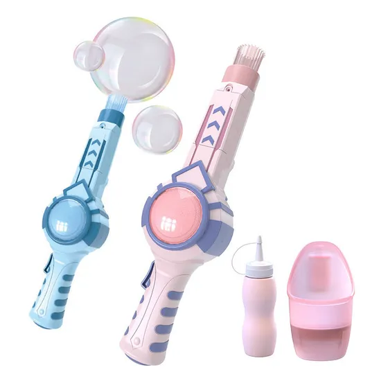 Kids Electronic Toy Smoke Stick Soap Bubble Machine with Light Music