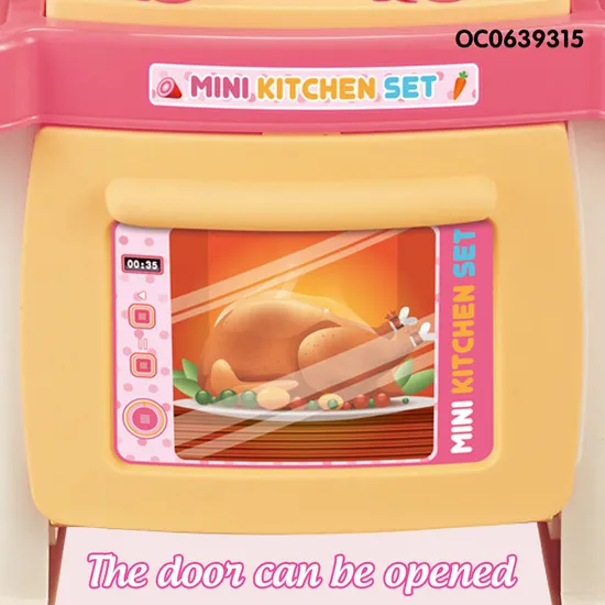 Wholesale Girls Mini Kitchen Playset Pretend Play Home Cooking Tool Toys for Kids