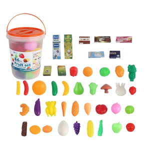 Wholesale Kids Simulation Toys Children Pretend Play Educational Mini Plastic Fruits Vegetables Toys