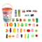Wholesale Kids Simulation Toys Children Pretend Play Educational Mini Plastic Fruits Vegetables Toys