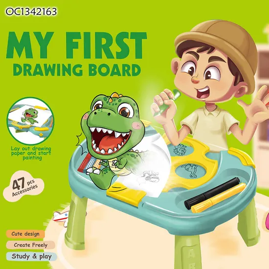 Wholesale Painting Projection LED Art Drawing Table Machine Learning Montessori Educational Popular DIY Toys for Kids