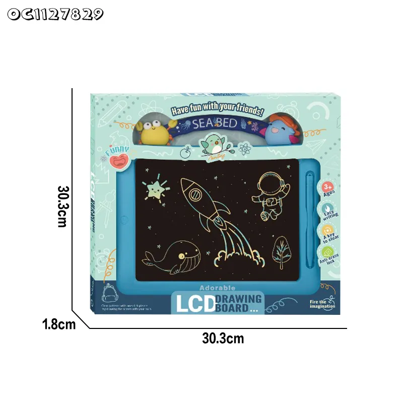 Wholesale Early Childhood Educational Toys LED Lighted LCD Magnetic Writing Tablet Kids Creative Drawing Boards