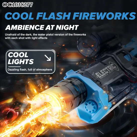 Handheld Summer Pool Water Game Toys High Powered Electric Water Gun for Adults Kids with Light