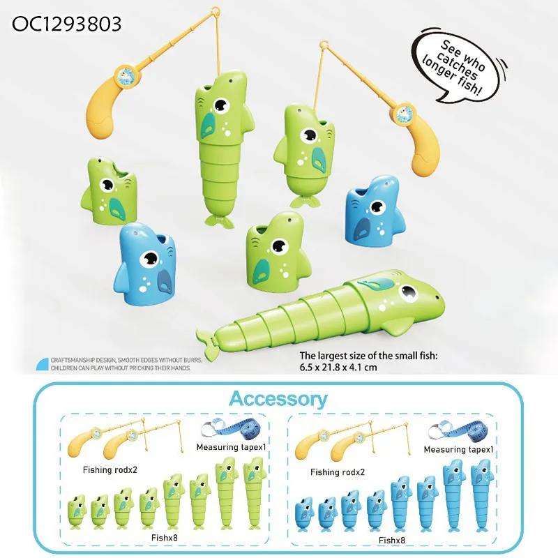 Montessori Magnetic Friendly Material Water Play Fish Catching Toys Kids Interactive Game