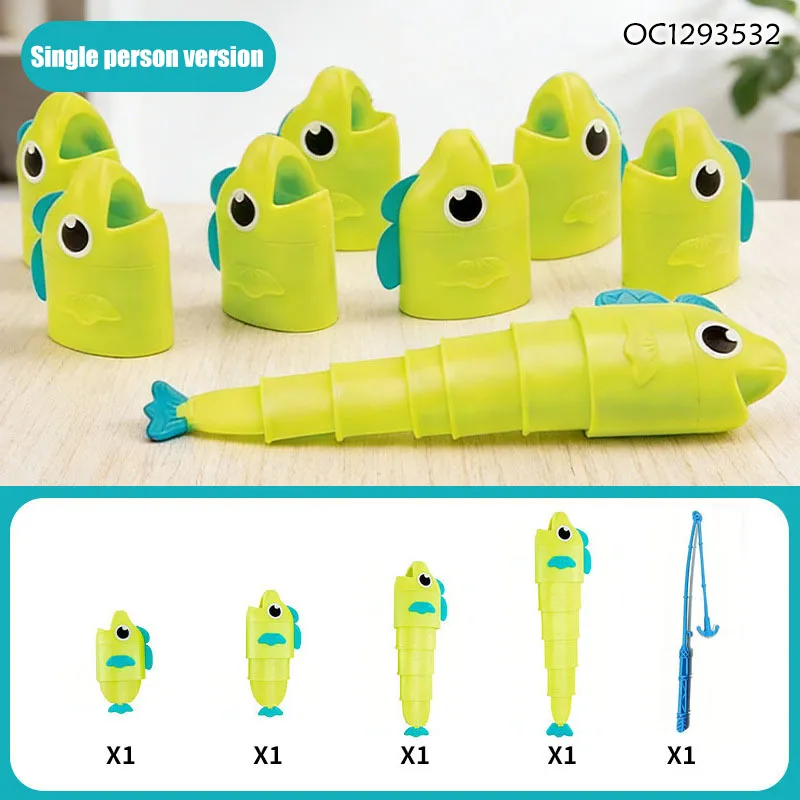 Wholesale Hand Eye Coordination Training Educational Fishing Plastic Toy Magnetic Fishing Game