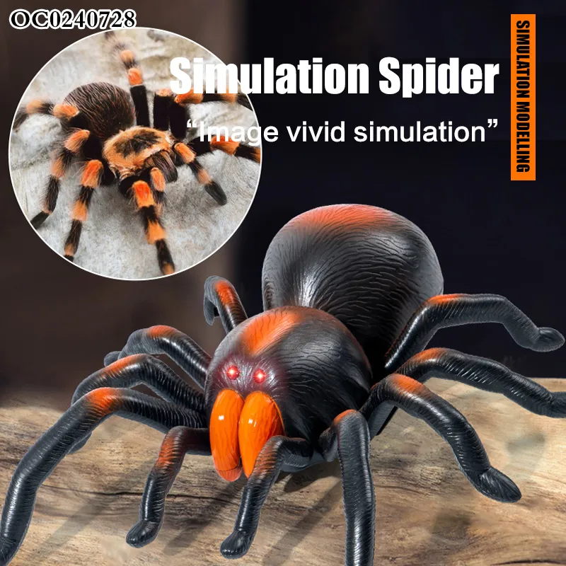 Wholesale Remote Control Spider Plastic Walking Insect RC Spider Animal Simulation Toys for Kids