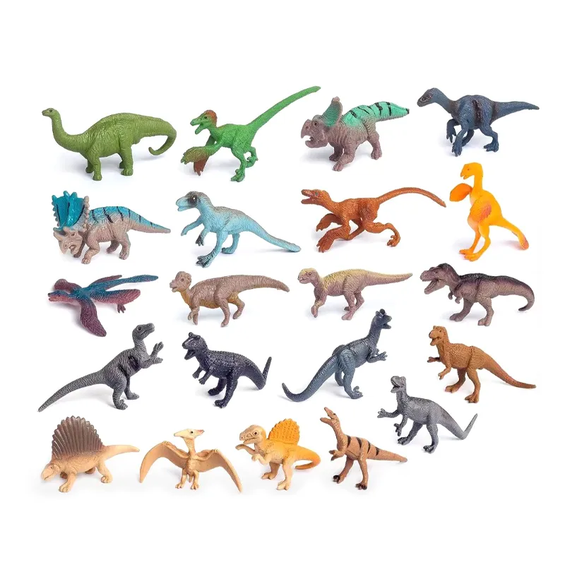 12 Pieces Small Collectable Simulation Realistic PVC Jurassic Dinosaur Toy Educational Animal Figures Games Toy for Children
