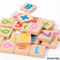 Montessori Wooden Jigsaw Puzzle Early Educational Board Animal Math Number Toy for Kids Cognition Matching & Counting Puzzle
