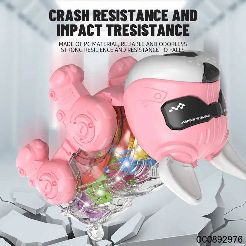 Wholesale Intelligent Electric Walking Remote Control Dog Toys with Lights and Sound