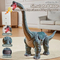 Large Kids Children Customized Realistic Animatronic Electric Ride on Walking Dinosaurs Car Toy with Light and Sound for Sale