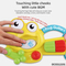 Wholesale Montessori Light Cartoon Music Electronic Keyboard Piano Musical Sensory Touch Baby Bed Bell Toy