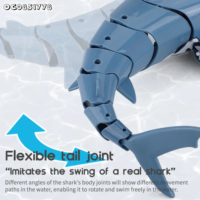 Wholesale Plastic Funny Summer Swimming Pool Remote Control Shark RC Animals Children's Toys