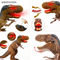 Wholesale Battery Operated Realistic Movable Large Plastic Walking Spray T Rex Dinosaur Model Toy Light up with Mist Action