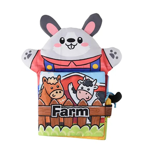 Wholesale Montessori Educational Sensory Animal Cloth Fabric Books Toy for Kids with Sound