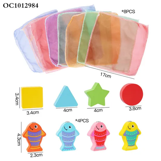 Wholesale Montessori Plastic Educational Wooden Puzzle Activity Fishing Baby Box Toy