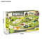 Gift Items Green Electric Dinosaur Truck Car Toy Race Multiple Track Assembly Game with PVC Dinosaur Model Toy for Boys