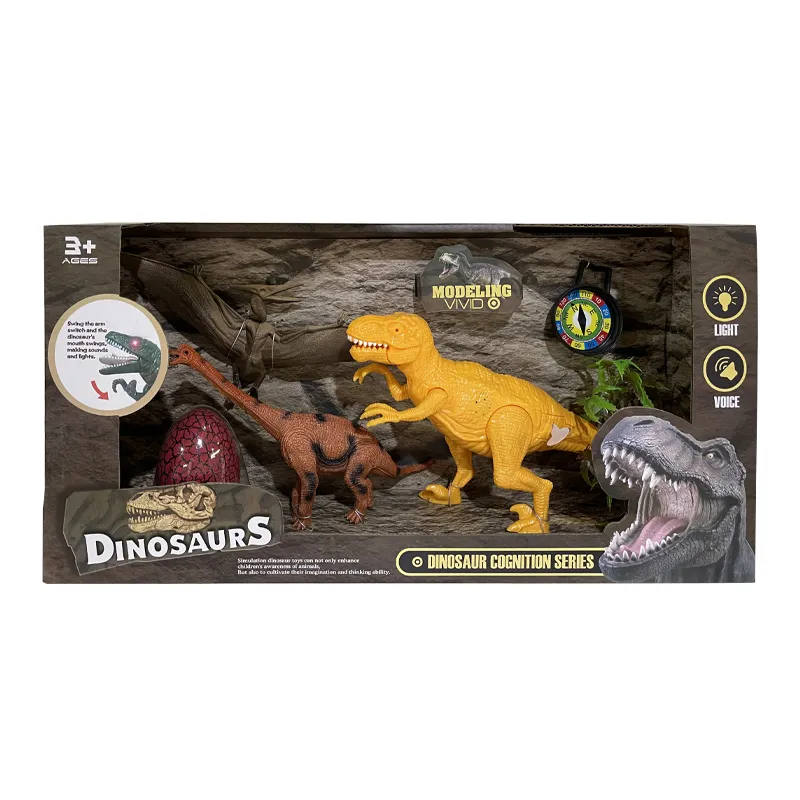 Musical Sounds Animal Toys PVC Dinosaur Figures Toys for Children