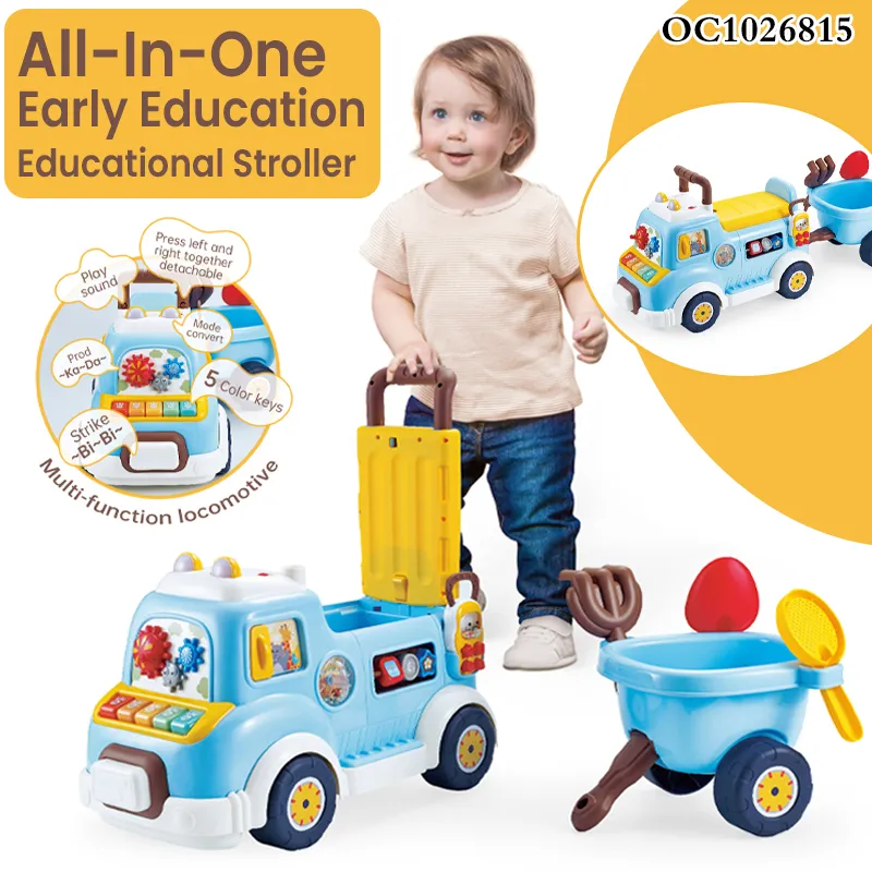Wholesale Summer New Design Plastic Education Battery on Car Beach Sand Toys for Kids