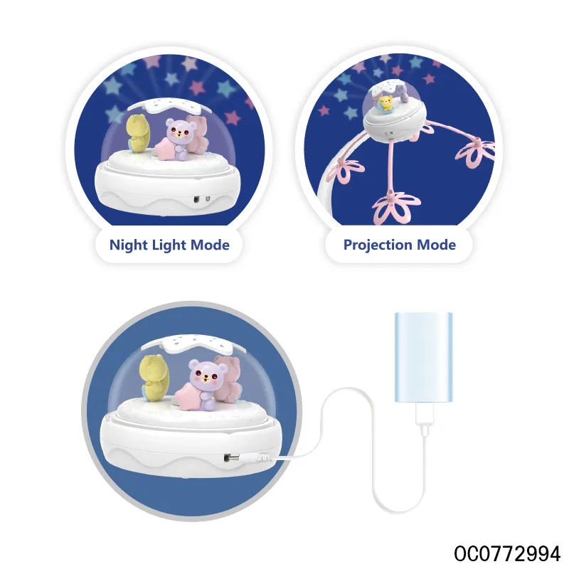 Baby Rattles Crib Mobiles Toy Musical Bed Bell New Born Baby Toys