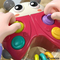 Battery Operated Baby Rattles Montessori Silicone Press Button Game 0-24 Months Toys with Light Music for Hand Eye Coordination Train