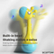 Custom Cartoon Giraffe Roly Poly Toy Plastic Shaker Sand Hammer with Bell Sound Cheap Musical Noise Maker Rattle Toy for Baby