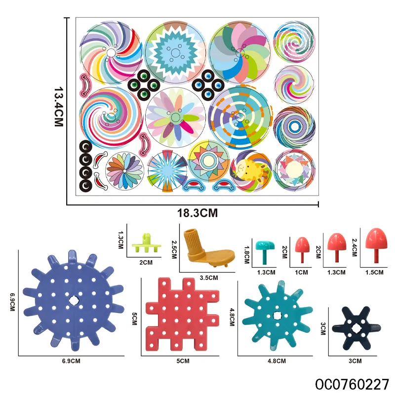 Wholesale Montessori Kids 140PCS DIY Educational Small Plastic Blocks Building Set Toy