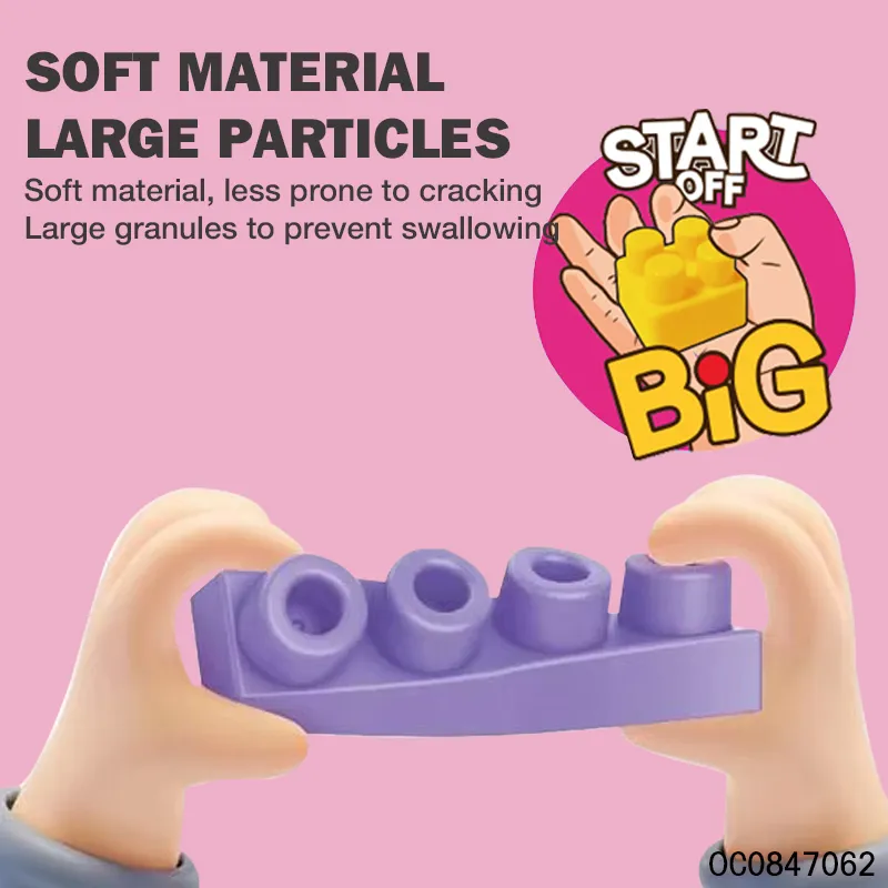 Wholesale Educational Montessori 26PCS Plastic Baby Building Block Toys