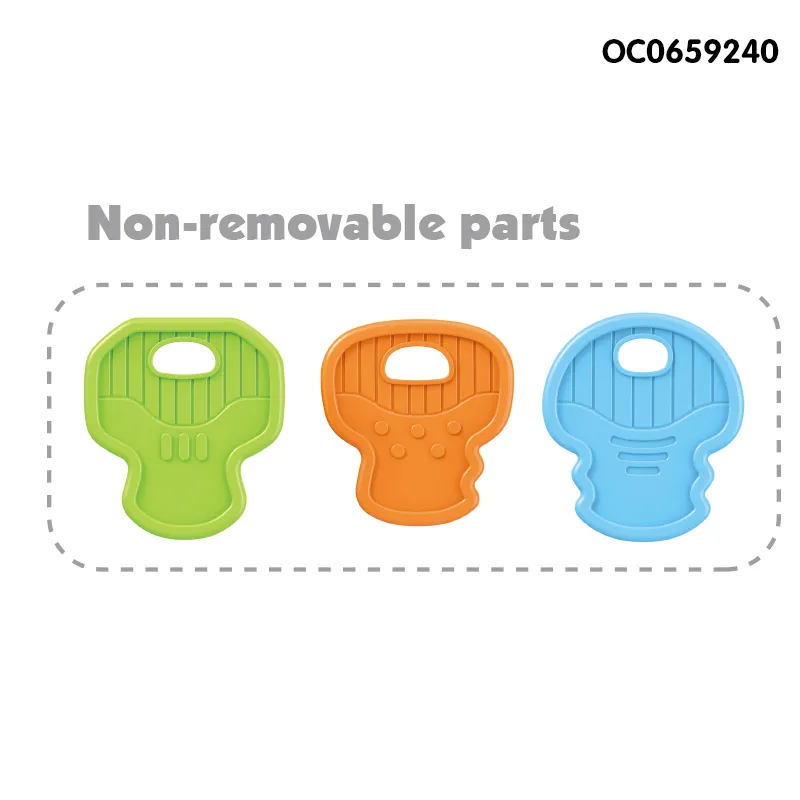 1 Year Old Baby Hand Rattle Montessori Toys Plastic Car Key Game Musical Toy