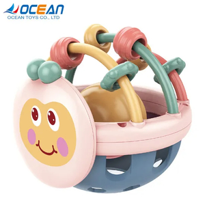 Wholesale Montessori Silicone Activity Ball Custom Rattle Teether Educational Baby Toys