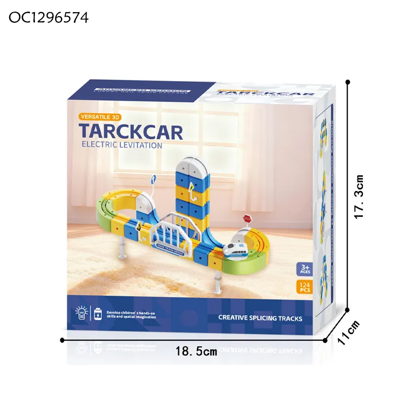 Wholesale 2026 New Design Magnetic Train Set DIY Montessori Magnetic Educational Track Block Car Toy for Kid