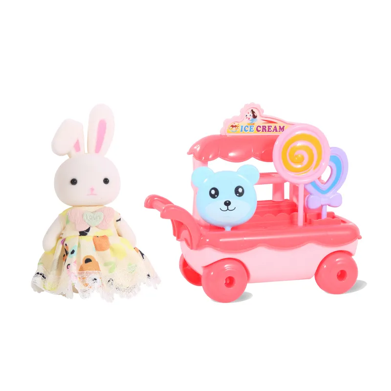 Wholesale Soft Animal Stuffed Mini Plush Rabbit Dolls Children Montessori Pretend Educational Toy