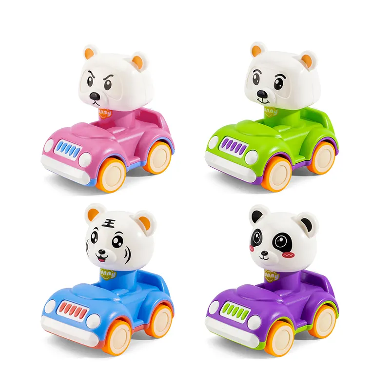 Wholesale Baby Brain Press and Go Cartoon Animal Small Toys Miniature Car