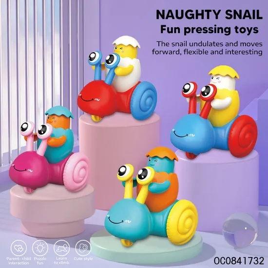 Wholesale Children Baby Educational Plastic Press and Go Animal Cartoon Car Toy for Sale