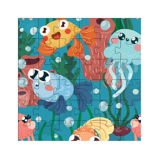 Gift Popular Kids Funny 36PCS Jigsaw Puzzle Printing Small Educational Puzzle Sea Animal Games Toy for Kids