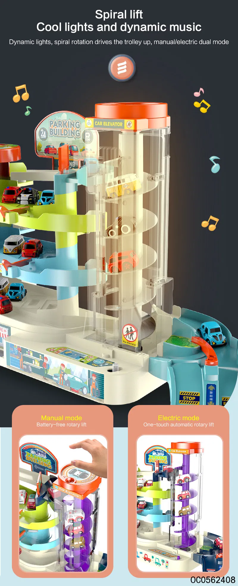 Kids Board Games Table Race Track Electric Car Parking Lot Park Play Adventure Toy