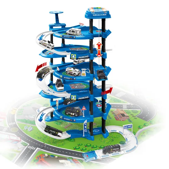 Multi Floors Track Parking Lot Toys Games Popular Toy with Battery Powered Car