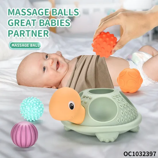 Wholesale Children Water Shower Hand Eye Soft Cube Baby Silicone Bath Toy