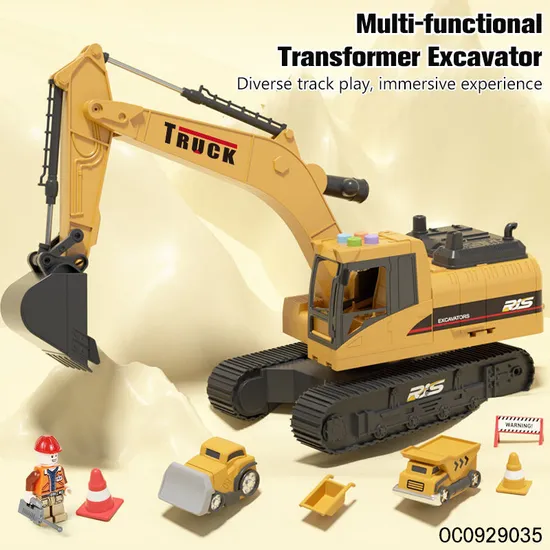 Track Slot Adventure Excavator Game Montessori Educational Toys for Boys