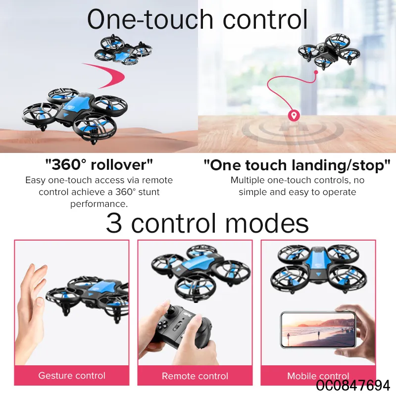 High Quality Kids Gesture Control Mini Wholesale RC Remote Control Drone with Camera