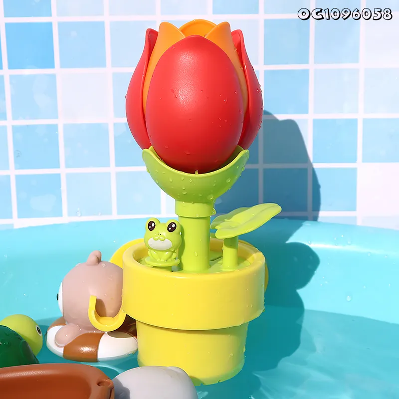 Wholesale Children Bathroom Flower Summer Water Play Game Equipment Splashing Baby Bath Toy