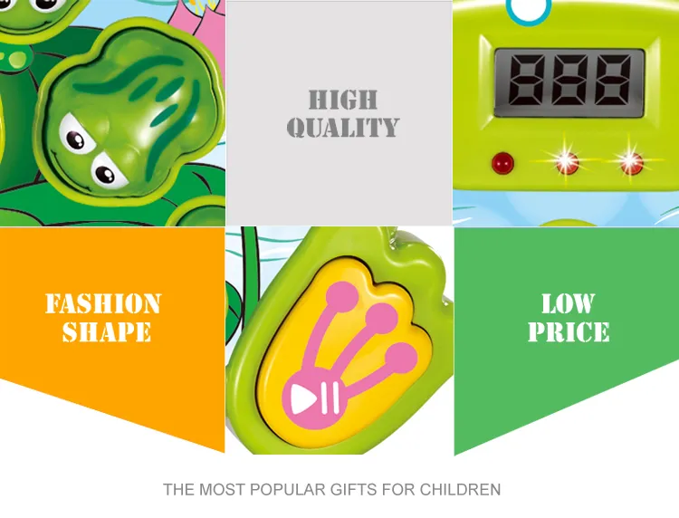 Wholesale Interactive Family Plastic Frog Game Baby Whack a Mole Electronic Board Game