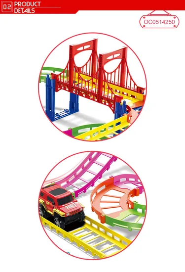 Racing Toy Car Game Kids Electric Tracks Assembly Toy for Children