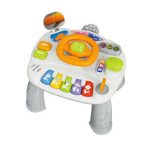B/O Children Educational Electric Driving Plastic Baby Steering Wheel Board Montessori Toys