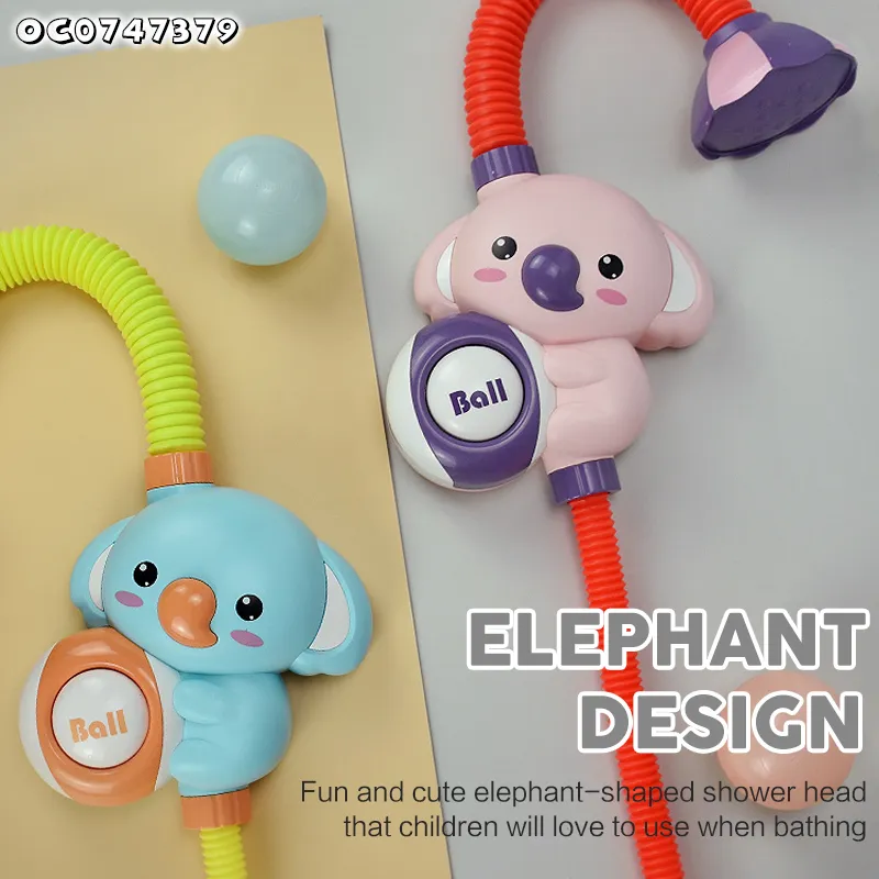 Wholesale Water Electric Shower Baby Shower Elephant Bath Flower Sprinkler Water Toys for Children